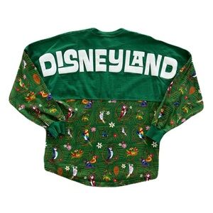 Women's Disneyland Resort Tiki Room Green Spirit Jersey Vintage Size Small